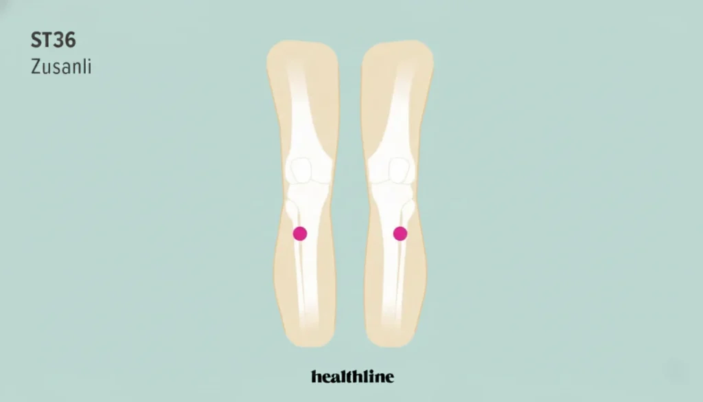 Acupressure points for gas and bloating