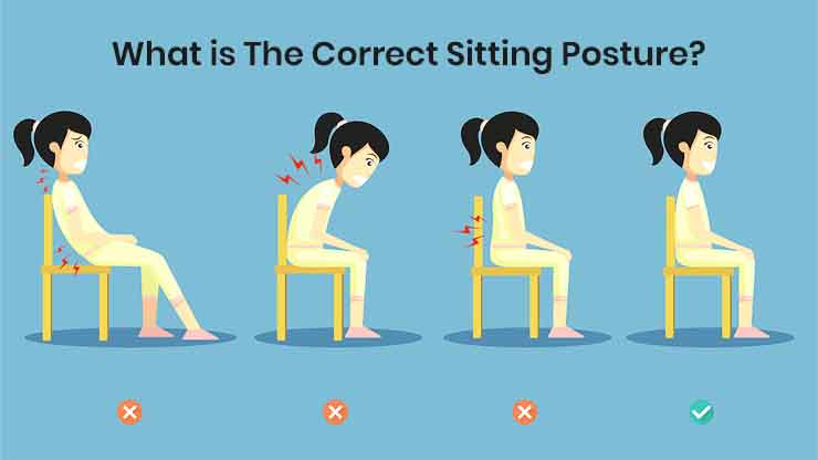 correct sitting posture to avoid back pain
