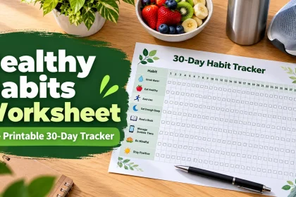 Healthy Habits Worksheet