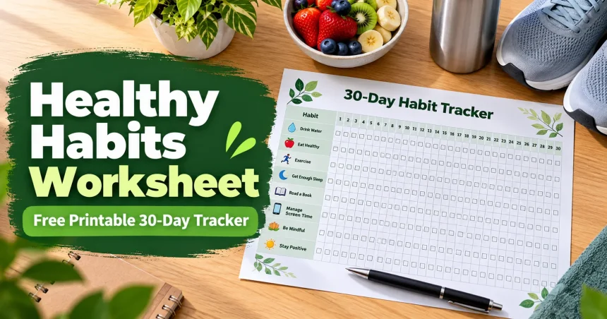 Healthy Habits Worksheet